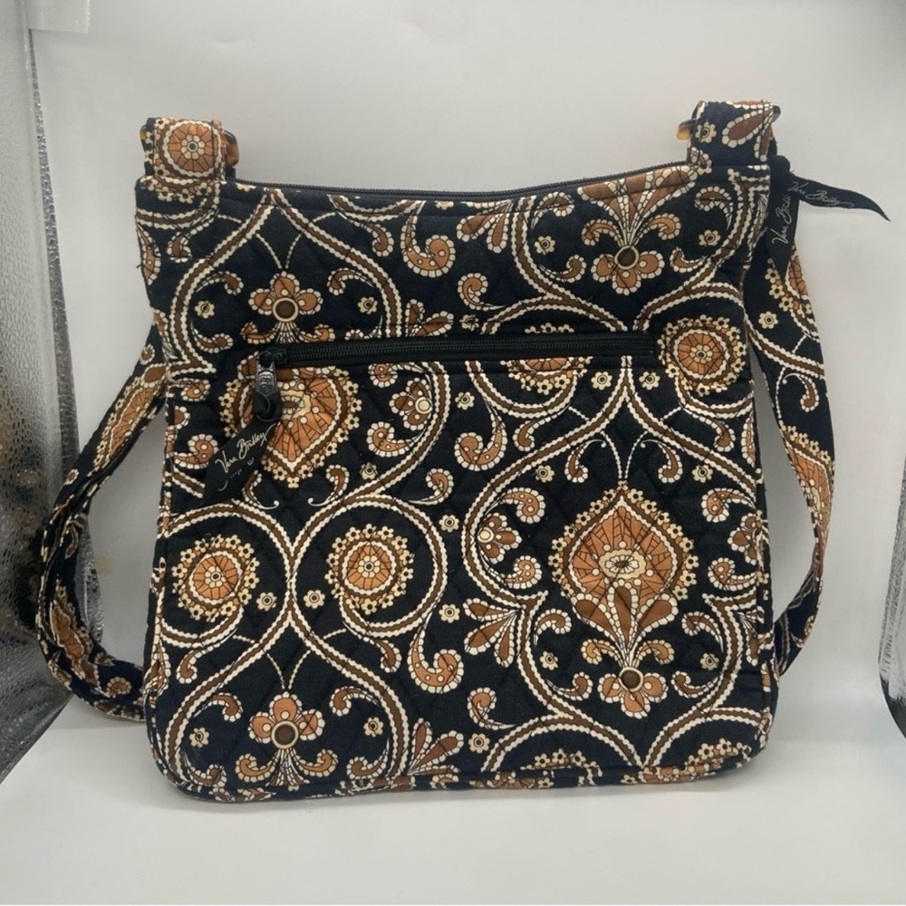 Vera Bradley Retired Cafe Latte Shoulder Bag and Matching Coin Purse Set - Picture 8 of 10